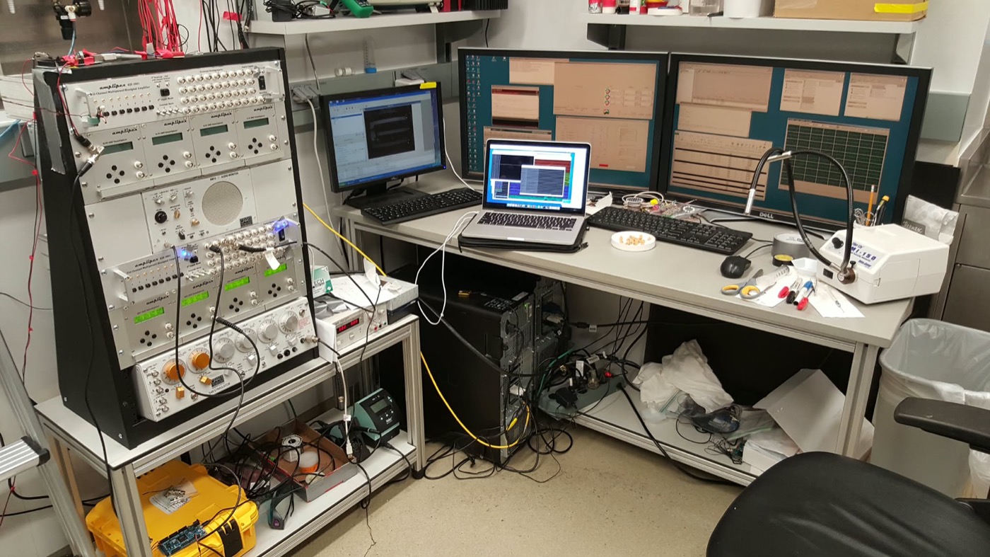 The recording rig and workstation